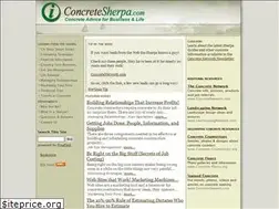 Sites similar to concretesherpa.com