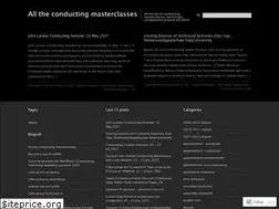 Sites similar to conductingmasterclass.wordpress.com