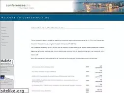 Sites similar to conferences.hu