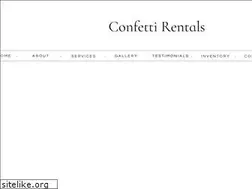 Sites similar to confettirentals.net