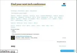 Sites similar to confs.tech