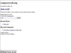 Sites similar to congressweek.org