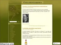 Sites similar to conlamenteabierta.wordpress.com