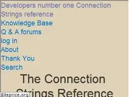 Sites similar to connectionstrings.com