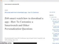 Sites similar to connectsmartwatchtoandroidphone.blogspot.com
