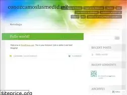 Sites similar to conozcamoslasmedidas2.wordpress.com