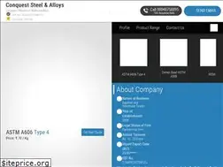 Sites similar to conqueststeelalloys.in