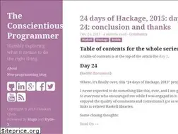 Sites similar to conscientiousprogrammer.com