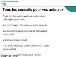 Sites similar to conseils-animaux.fr