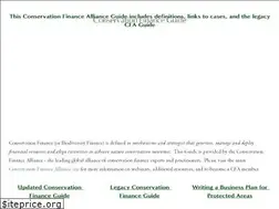 Sites similar to conservationfinance.info