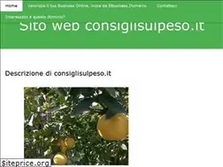 Sites similar to consiglisulpeso.it