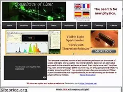 Sites similar to conspiracyoflight.com