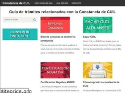 Sites similar to constanciadecuil.com.ar