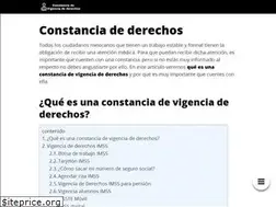 Sites similar to constanciadevigenciadederechos.com