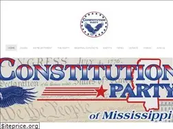 Sites similar to constitutionpartyms.com