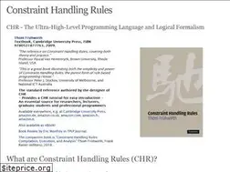 Sites similar to constraint-handling-rules.org