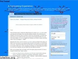 Sites similar to consumingexperience.com