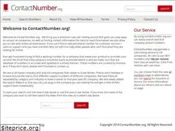 Sites similar to contactnumber.org