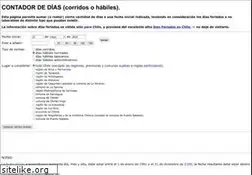 Sites similar to contadordedias.cl