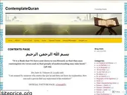 Sites similar to contemplatequran.wordpress.com