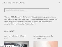 Sites similar to contemporaryartlibrary.org