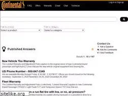 Sites similar to continentaltire.custhelp.com