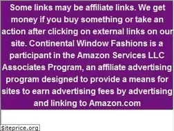 Sites similar to continentalwindowfashions.com