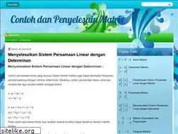 Sites similar to contohdanpenyelesaianmatrix.blogspot.com