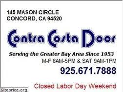 Sites similar to contracostadoor.com