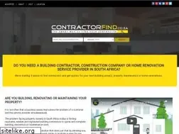 Sites similar to contractorfind.co.za