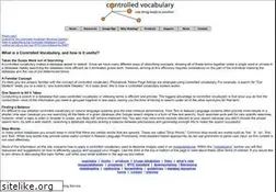 Sites similar to controlledvocabulary.com