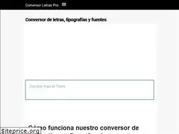 Sites similar to conversorletras.pro