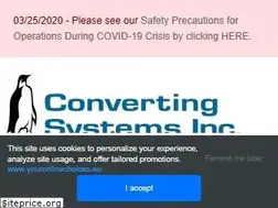Sites similar to convertingsystems.com