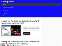 Sites similar to cookape.com