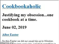 Sites similar to cookbookaholic.com