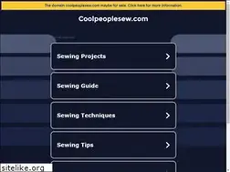 Sites similar to coolpeoplesew.com