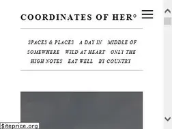 Sites similar to coordinatesofher.com