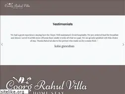 Sites similar to coorgrahulvilla.com