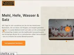 Sites similar to coors-ihrebaeckerei.de