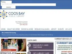 Sites similar to coosbaylibrary.org