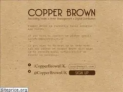 Sites similar to copperbrown.co.uk