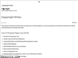 Sites similar to copperlight.github.io