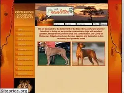 Sites similar to copperridgerhodesians.com