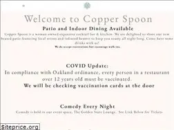 Sites similar to copperspoonoakland.com