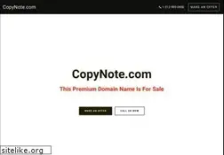 Sites similar to copynote.com