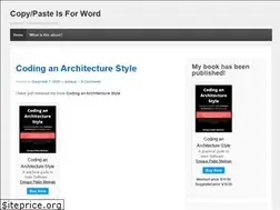 Sites similar to copypasteisforword.com