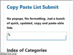 Sites similar to copypastelist.com