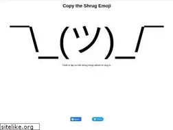 Sites similar to copyshrugemoji.com