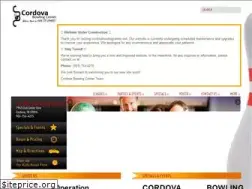 Sites similar to cordovabowlingcenter.net