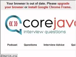 Sites similar to corejavainterviewquestions.com
